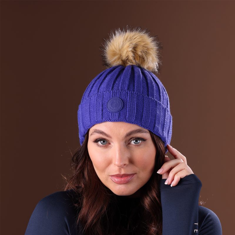 Aubrion Team Bobble Hat - Blue-1